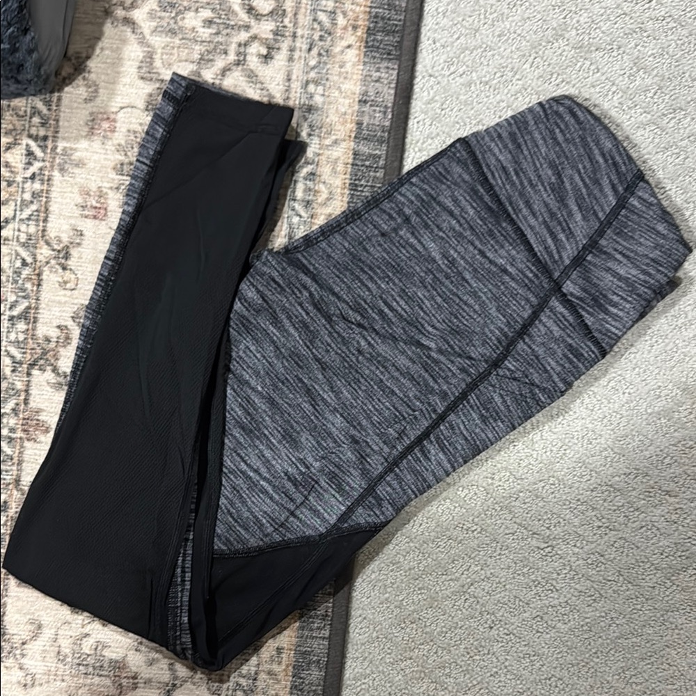 Victoria Sport Black Mesh and Gray Leggings Workout
